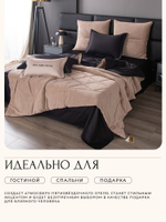 Комплект постельного белья на резинке Сатин Velvet Premium с Одеялом VPR009