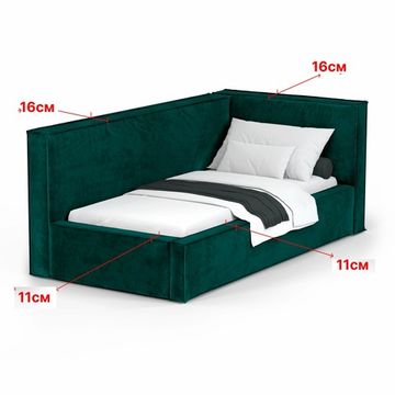 Кровать Bever ПРАВАЯ 120 с подъемным механизмом Nebby 626