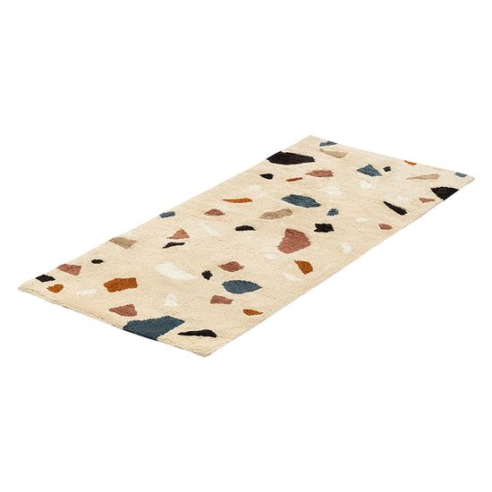Ковер из хлопка terrazzo poetry из коллекции ethnic, 70х160 см