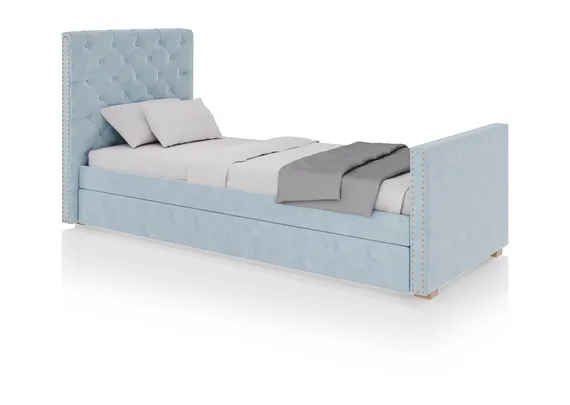 Кровать подростковая Elit soft (голубой)