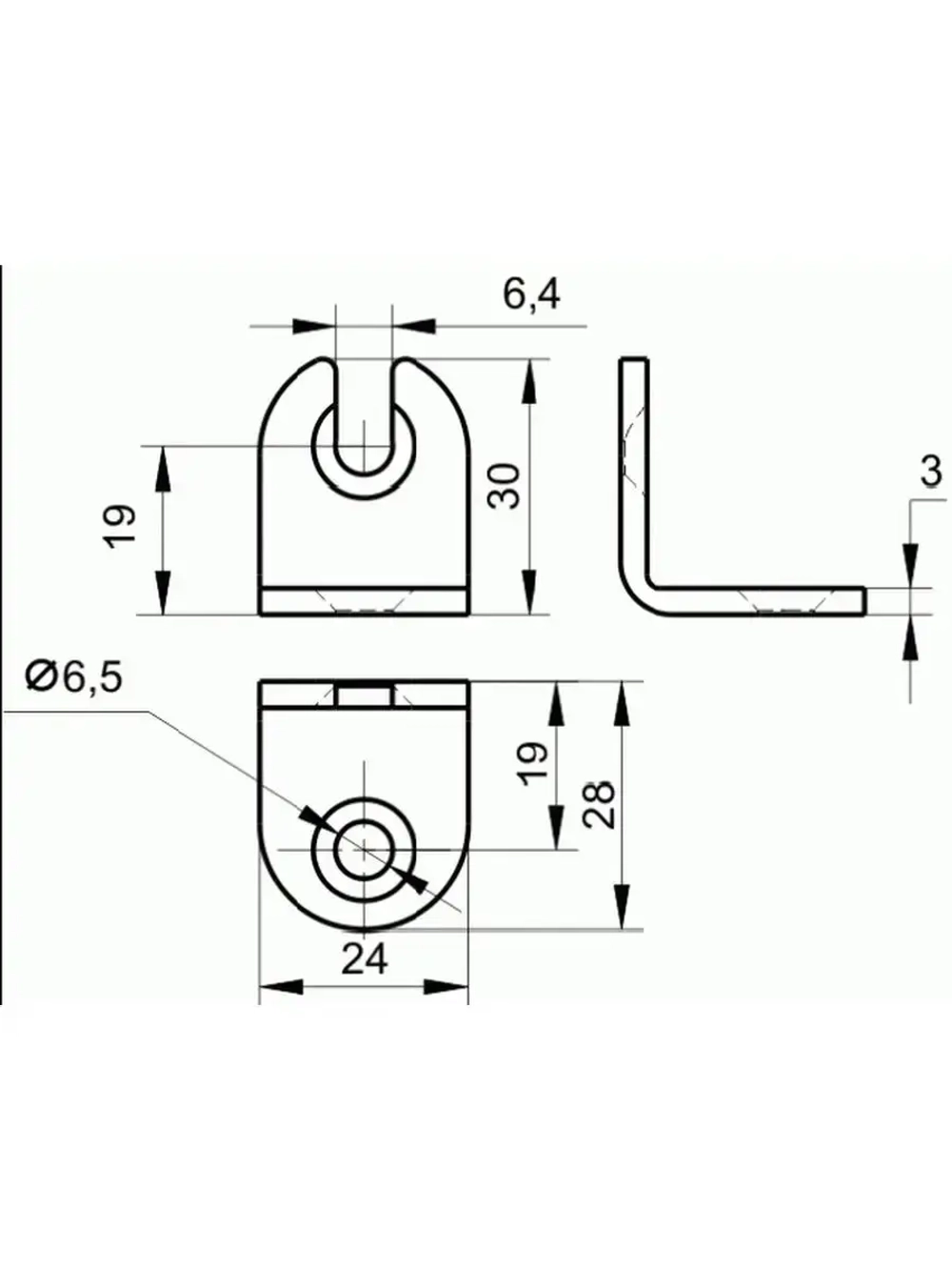 Уголки мебельные высота 30 мм 4 штуки