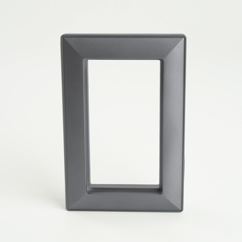 Рамка 2-местная (без перемычки), пластик, STEKKER, PFR00-7012-06, серия Катрин, графит 50045