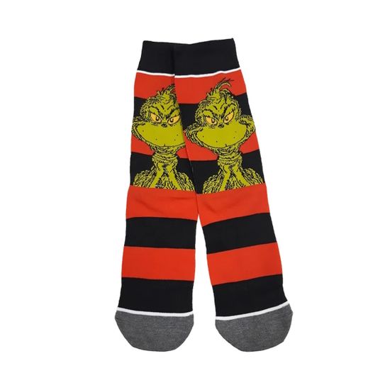 Носки Гринч против Рождества, р-р 38-44 (красно-серый)