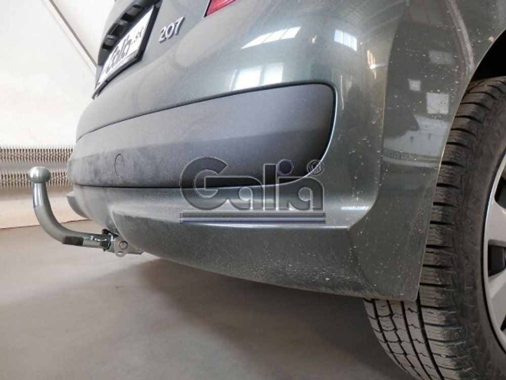 Фаркоп оцинкованный Galia P032A для Peugeot 207 хетчбек 2006-2012(паспорт и сертификат в комплекте)(без электрики)