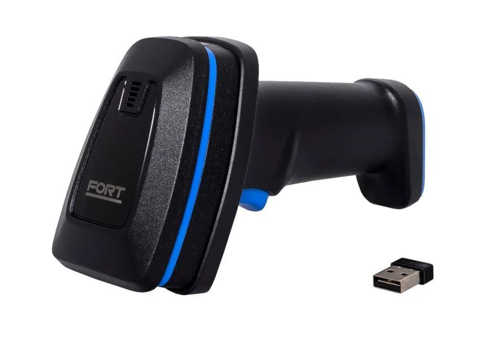Сканер штрих-кода беспроводной FORT FT-299W, USB, черный