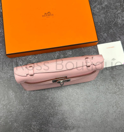 Розовая сумка Hermes Kelly Pochette