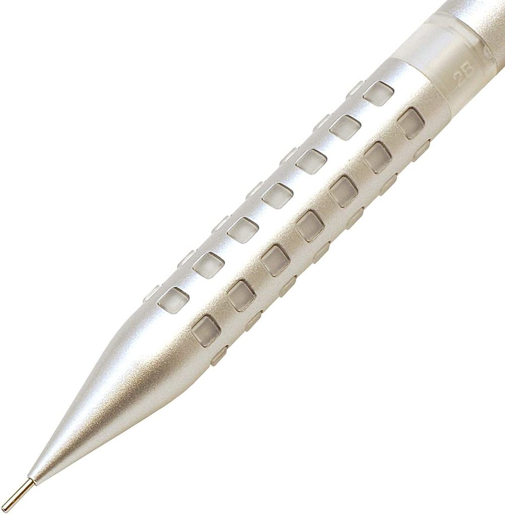 Чертёжный карандаш 0,3 мм Pentel Smash Work Ltd 2021 Smart Silver + ластик Pentel Ain Smash Smart Silver