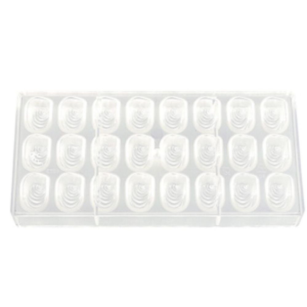 Пластиковая форма "Овал с узором" 24 ячейки 35*21*16 мм, P.L. Proff Cuisine