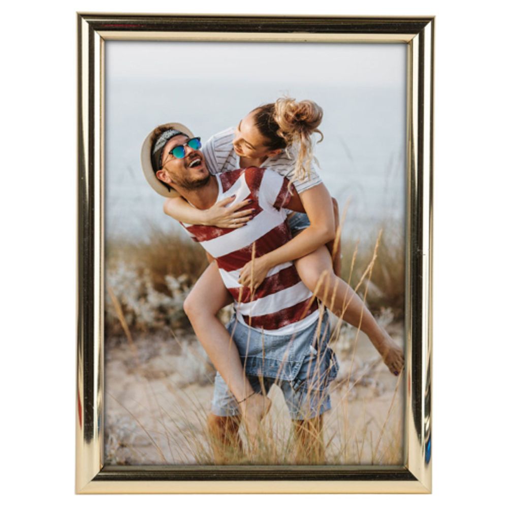 Фоторамка Image Art Радуга 30х40 пластиковая со стеклом золото | Image Art