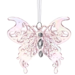 Подвеска «Волшебная бабочка» 10*11 см, Розовый