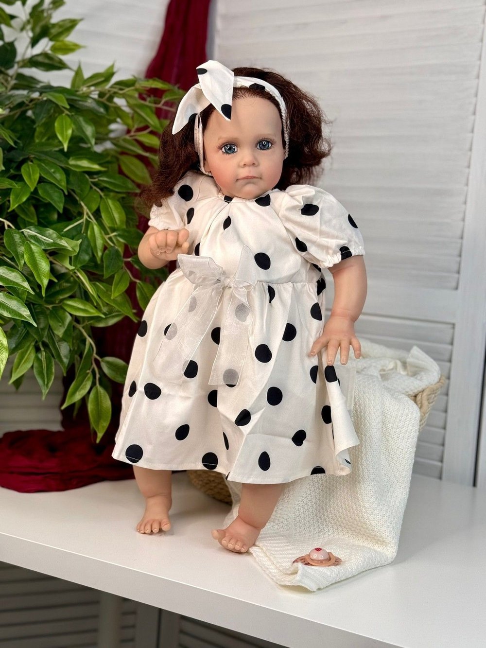 Кукла Реборн мягконабивная 60см в пакете (FA-595)