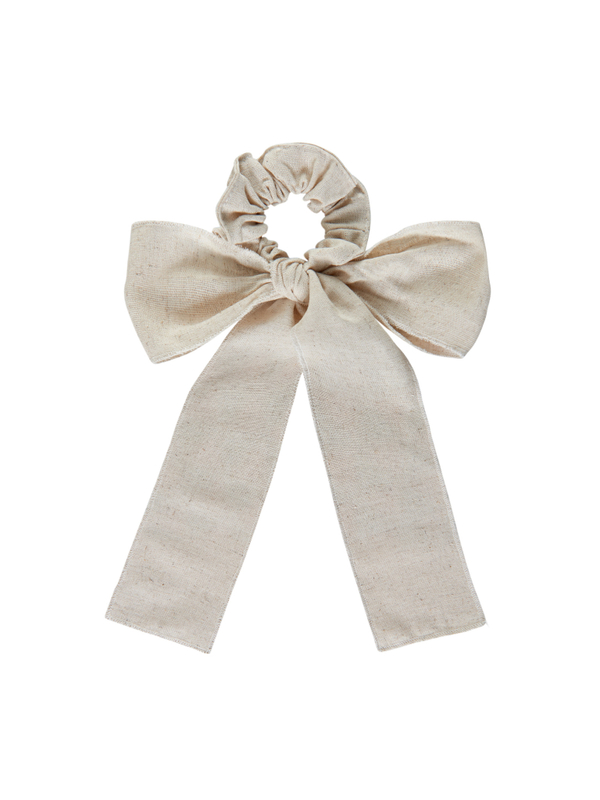 Резинка-бант в бежевом цвете