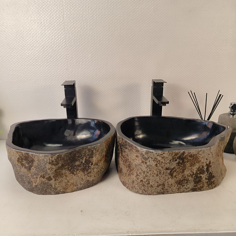 Раковина из речного камня ПАРА! RS-65334 40*35*15 0865