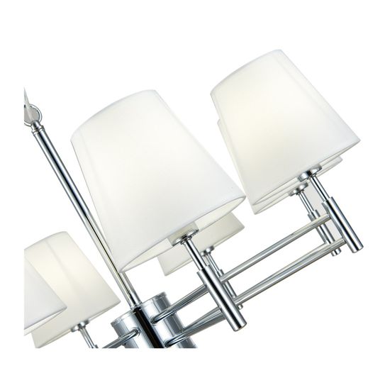 SLE105403-08 Светильник подвесной Хром/Белый E14 8*40W LAGORO