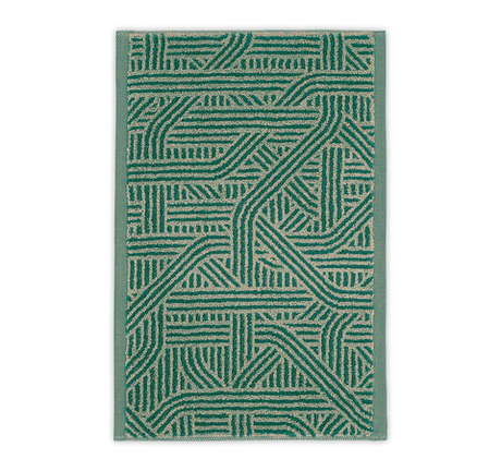 Полотенце CONFUSION 30 х 50 изумрудный 80%хлопок 20%лен махра Leitner 30 x 50
