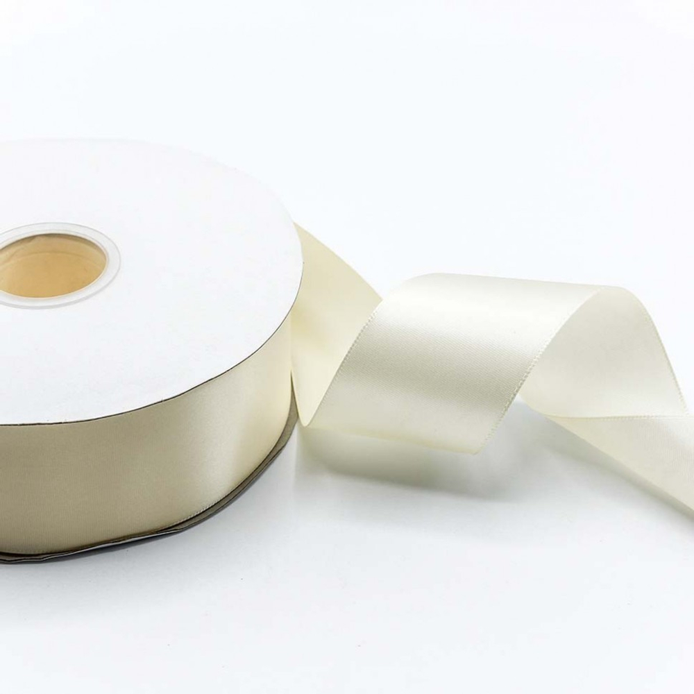 Лента Атласная 5см х 110м Полиэстер класс А (Бежевый)