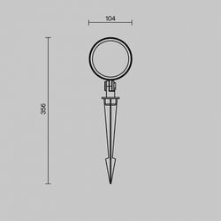 Наземный низкий светильник Maytoni Core O495FL-L25B3K