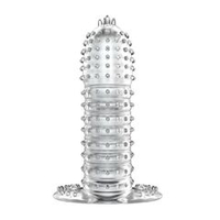 Прозрачная насадка на фаллос с закрытой головкой Penis Sleeve - 13,5 см.
