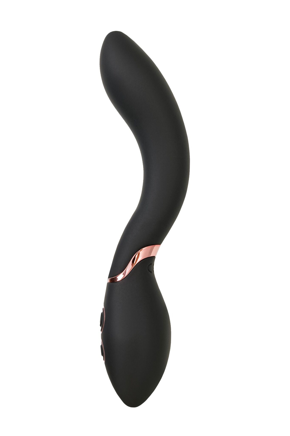 Черный силиконовый вибратор Torrent - 20,5 см. (Цвет: черный)