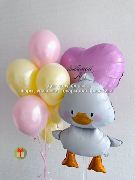 Набор с сердцем и утенком