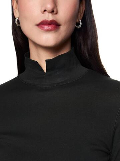 Marc Cain Водолазка из хлопка с декоративными разрезами