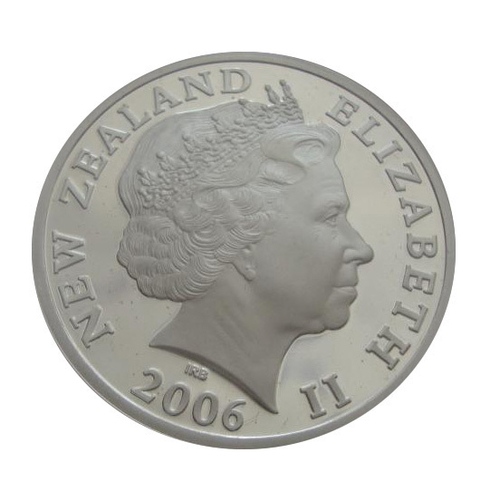Новая Зеландия 5 долларов 2006 Новозеландский сокол СЕРЕБРО