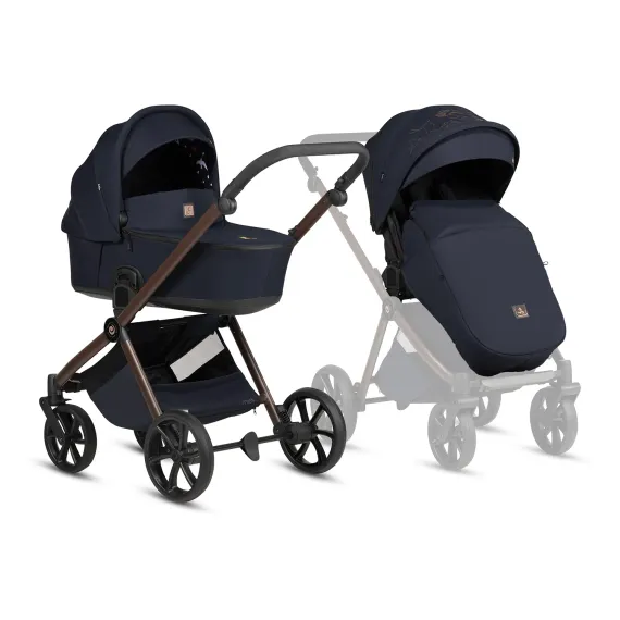 Коляска 3 в 1 Tutis Mio 3+ Limited Edition Midnight Swallow
