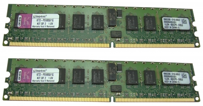 Оперативная память Kingston 8GB 2X4GB PC-5300 REG ECC KIT KTD-PE6950/8G