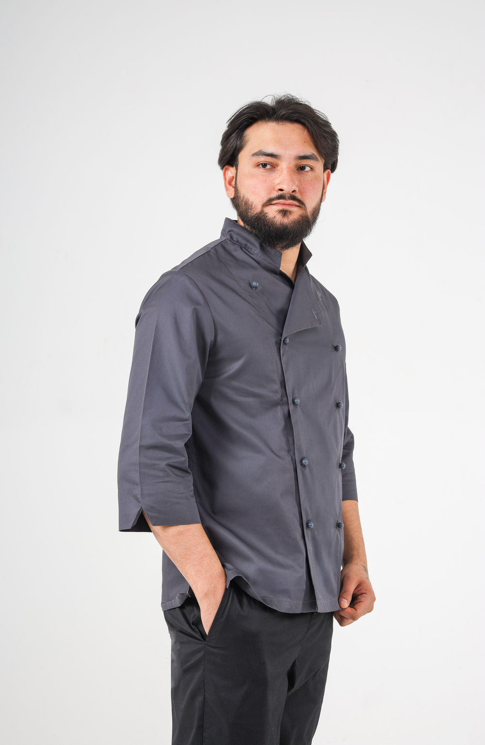 Китель поварской мужской Classic grey