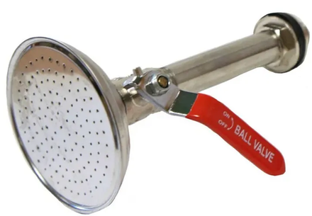 Душ-лейка с краном хром "Norton" 9см (100шт)