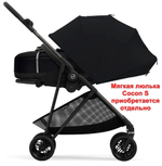 Коляска Cybex Melio Carbon 2 в 1 Magic Black с дождевиками