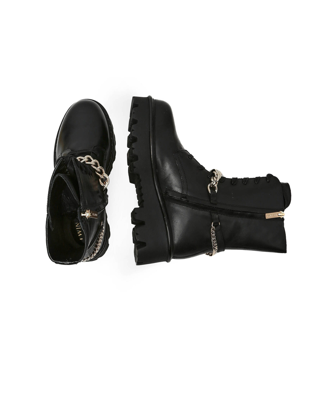 Кожаные ботильоны TWINSET - черный(222TCT100)