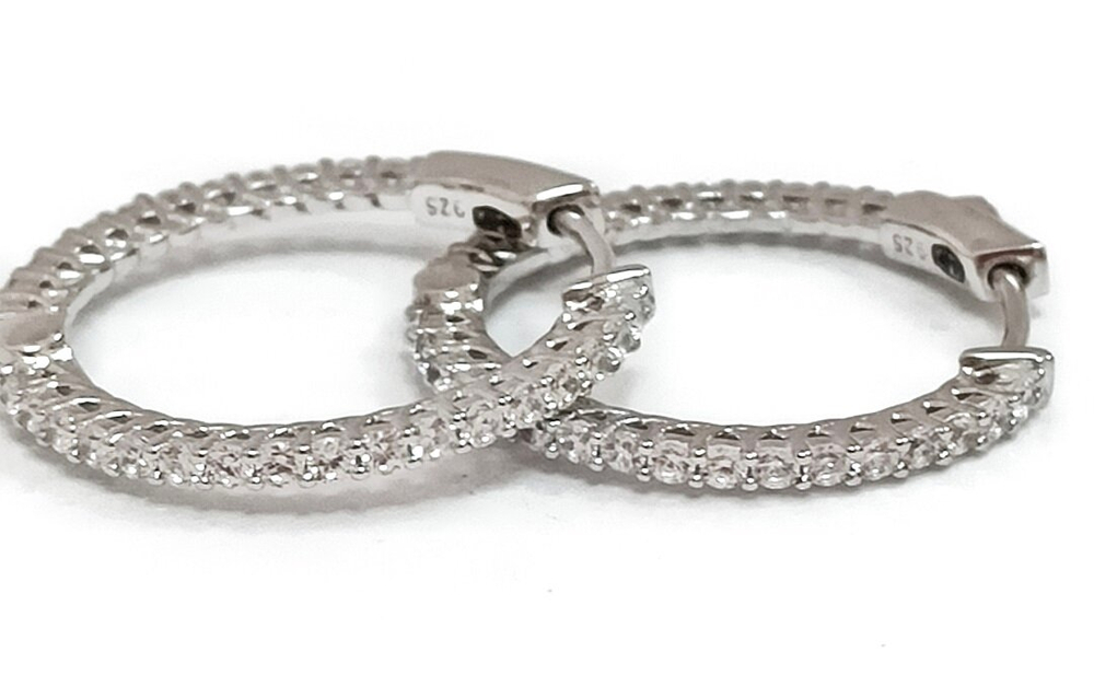 Серьги Эстерелла из серебра 925 пробы с фианитами