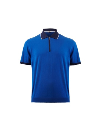 Поло с коротким рукавом на молнии Atelier Portofino