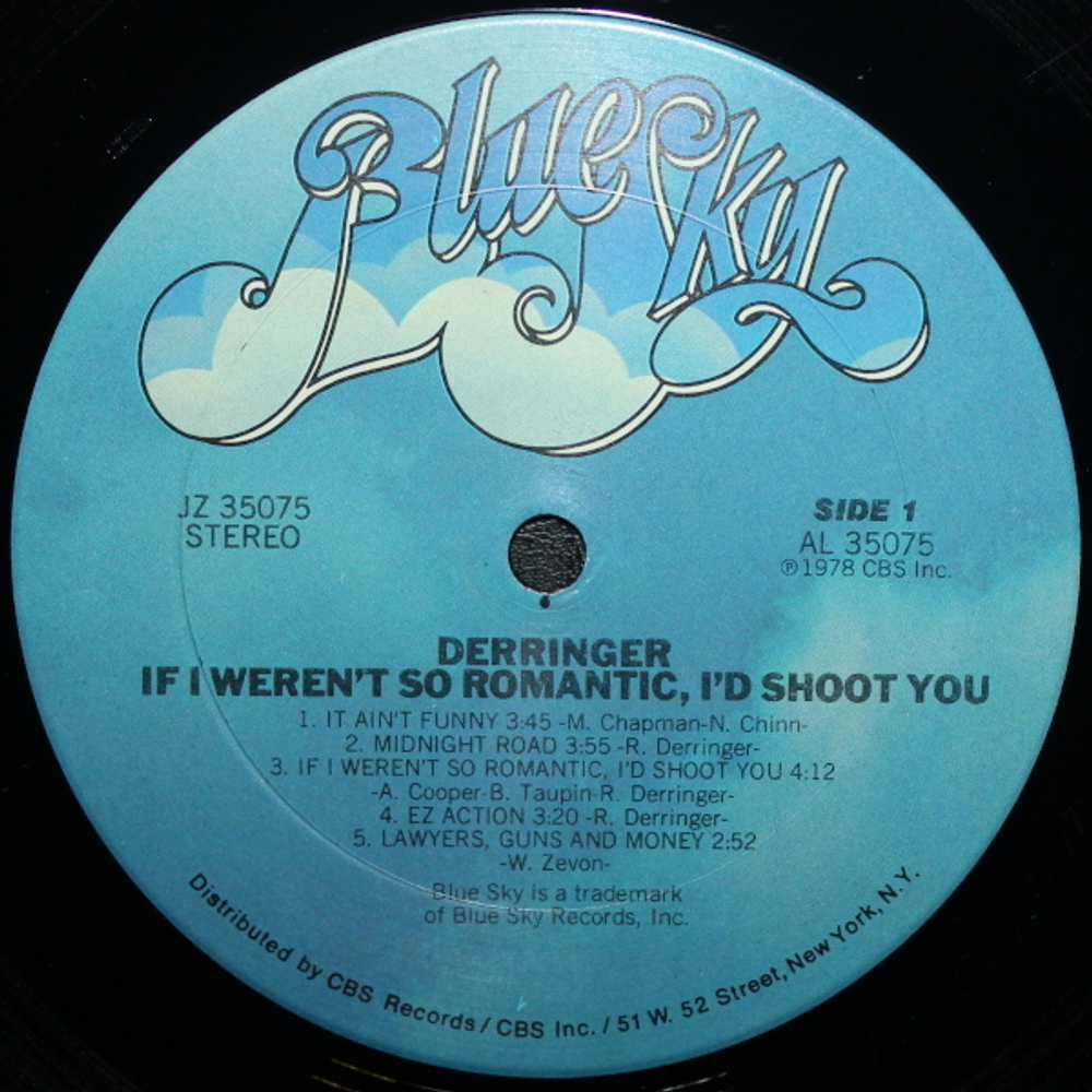 Derringer / If I Weren't So Romantic, I'd Shoot You (LP)