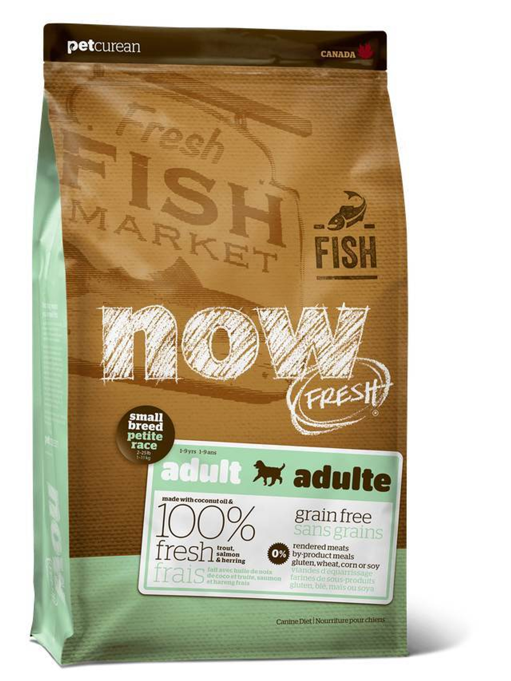 NOW FRESH  для Взрослых собак Малых пород с Форелью, Лососем и овощами (Fresh Small Breed Recipe Fish Grain Free ) 2,72 кг