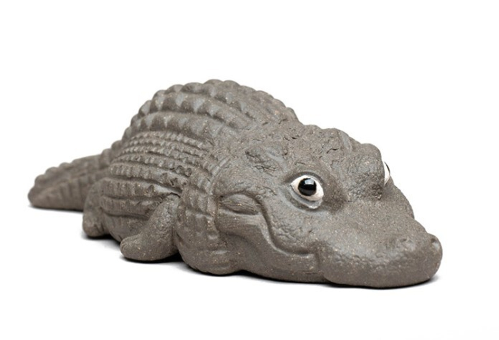 316013 Фигурка "Крокодил "Стерегущий", h=4см,  керамика