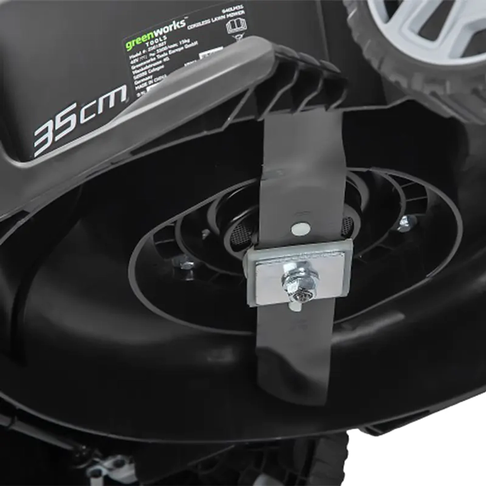 Аккумуляторная газонокосилка Greenworks G40LM35K5 40В (1 x 5 Ач, Быстрое ЗУ) нож 35 см, 2501907U5F