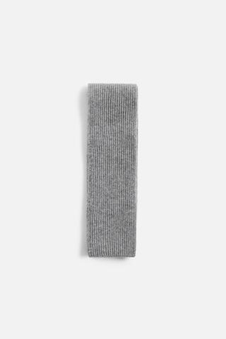 ZARA ШАРФ ИЗ ШЕРСТИ И КАШЕМИРА, СЕРЫЙ