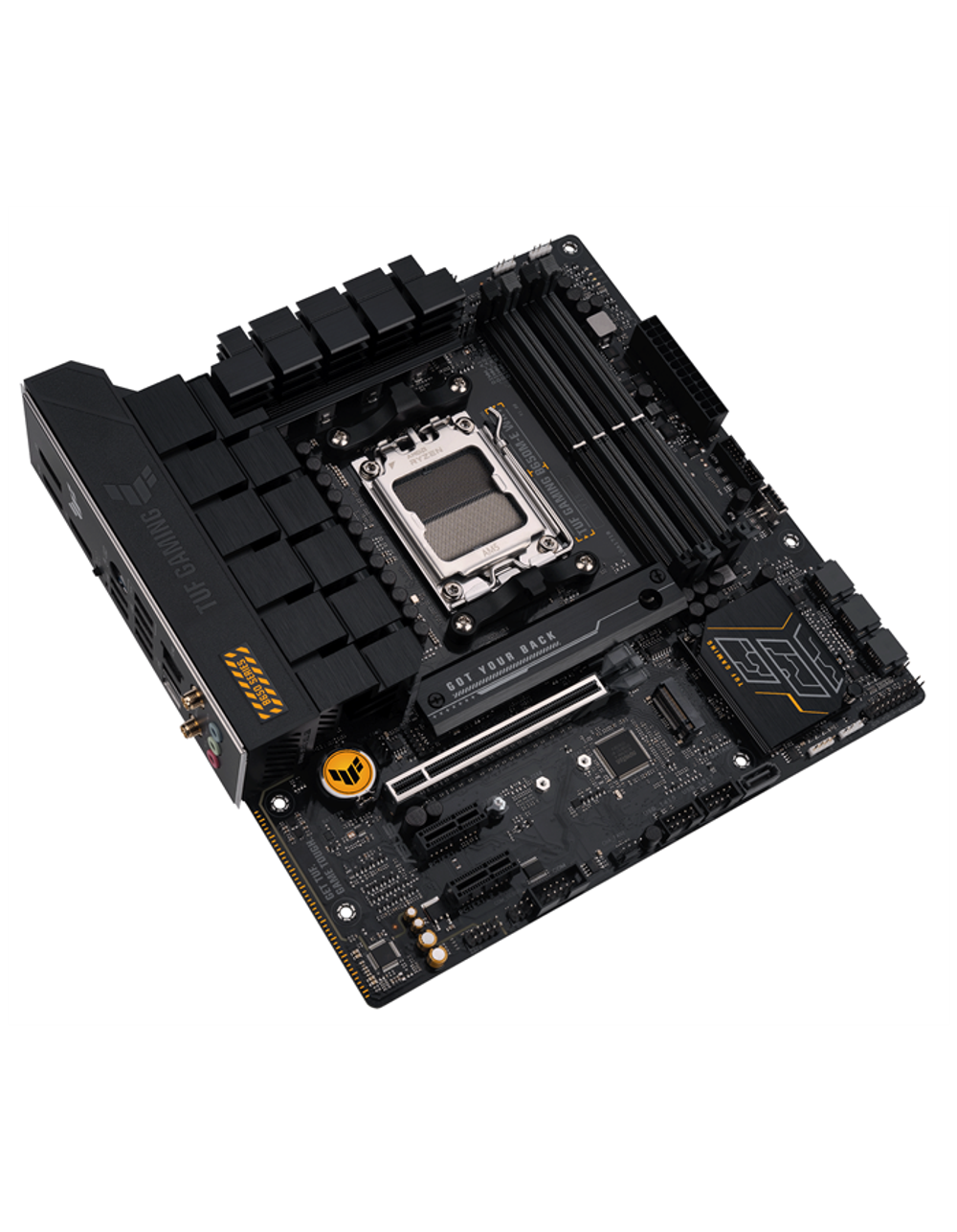 ASUS TUF GAMING B650M-E WIFI, AM5, B650, 4*DDR5, 4*SATA, 2*M.2, 3*USB 3.2, 4*USB 2.0, Type-C, 2*PCIx16, 2*PCIx1, 2*DP+HDMI, mATX; 90MB1FV0-M0EAY0