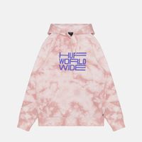  Толстовка мужская HUF Broadcast Tie-Dye артикул:PF00386_CORAL - купить в магазине Дайс