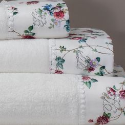 Набор полотенец  ROSELAND Lux 3 пр +ароматизатор  TIVOLYO HOME Турция