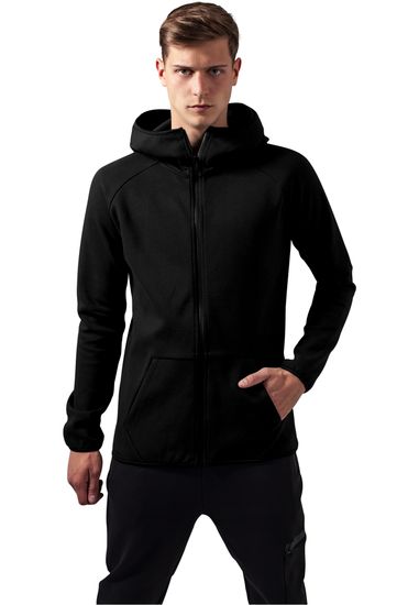 Толстовка URBAN CLASSICS Athletic High Neck Interlock Zip Hoody (Черный (Black)