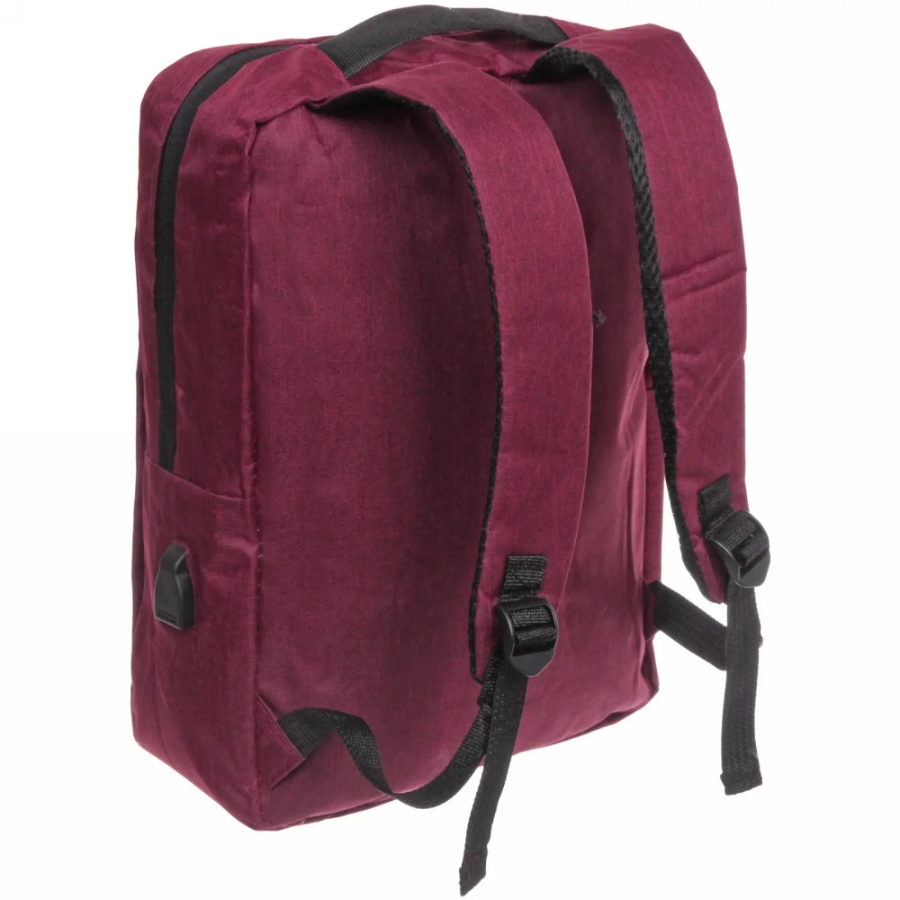 Рюкзак многофункциональный «BAST FRANKO «, с отделением для ноутбука с USB зарядкой, цвет красный, 29*10*41см