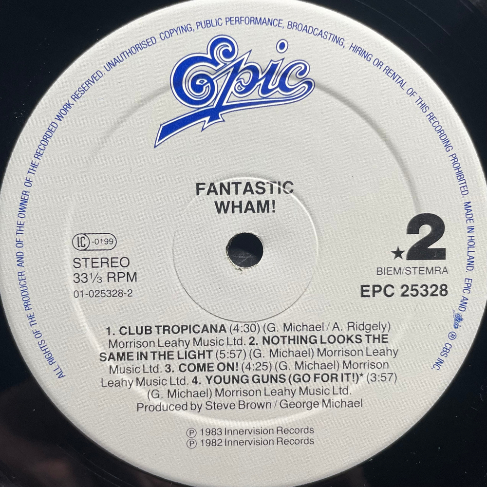 Wham! ‎– Fantastic (Голландия)