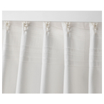 Комплект штор IKEA TIBAST (ТИБАСТ), Белый, 145x250 см, 2 шт
