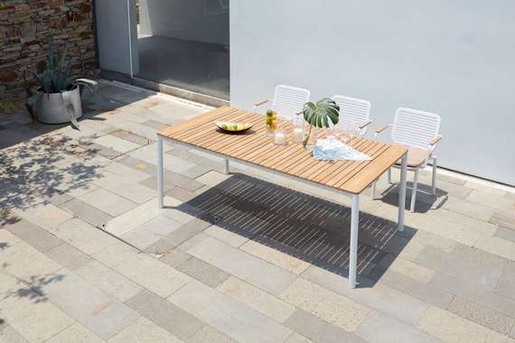 Уличный стол Armona 200х100 см, белый