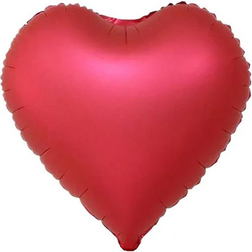 Сердце 173 см "Красный сатин" С ВОЗДУХОМ (НЕ ЛЕТАЕТ)