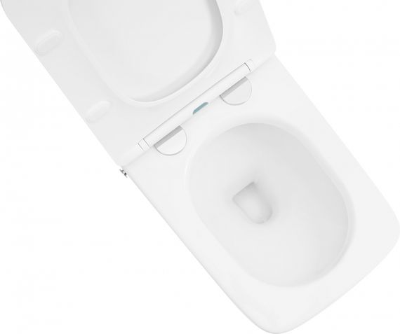 Унитаз ABBER Rechteck AC1213P приставной белый с импульсным смывом