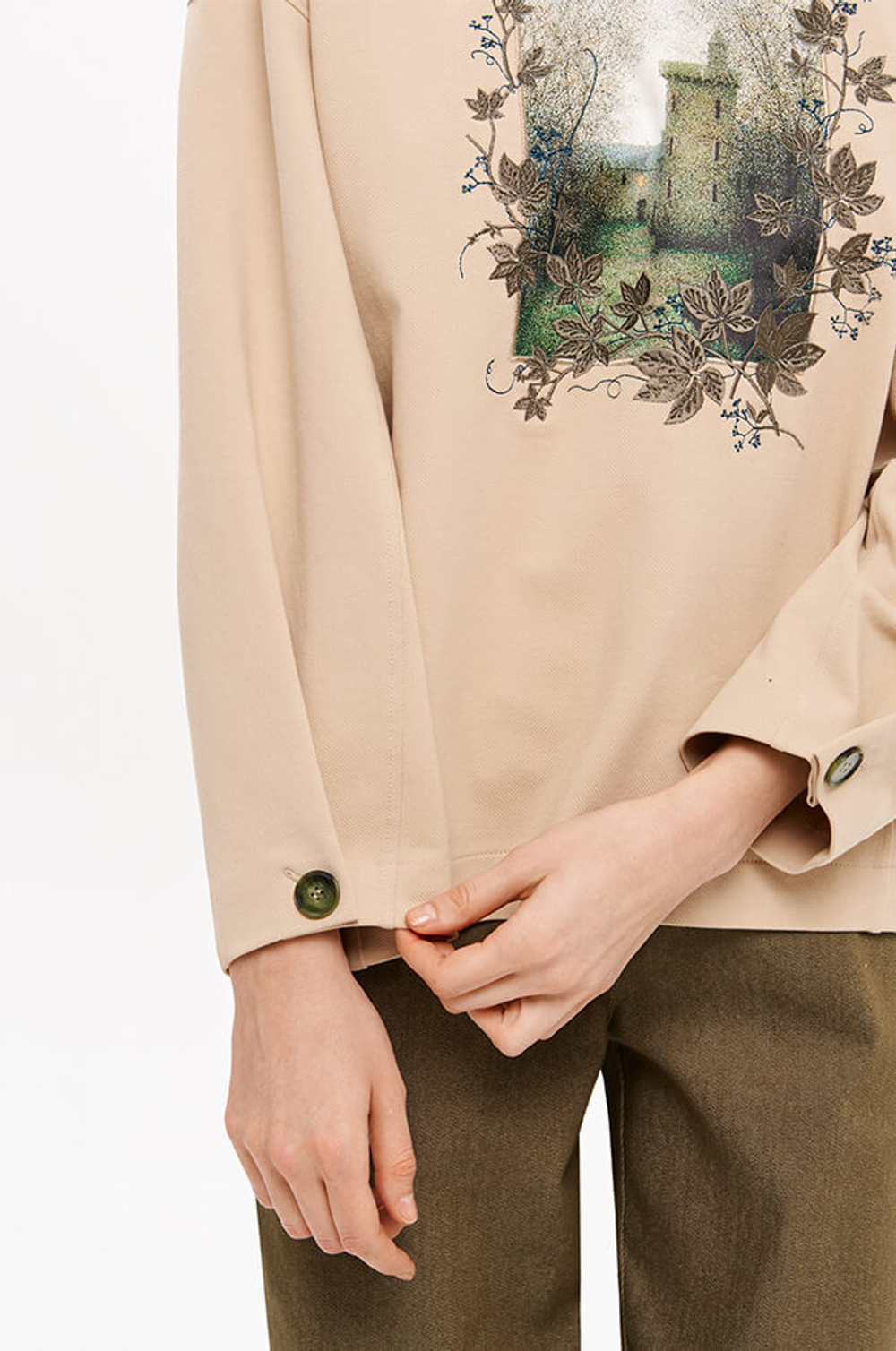 23395 Свитшот женский (бежевый)